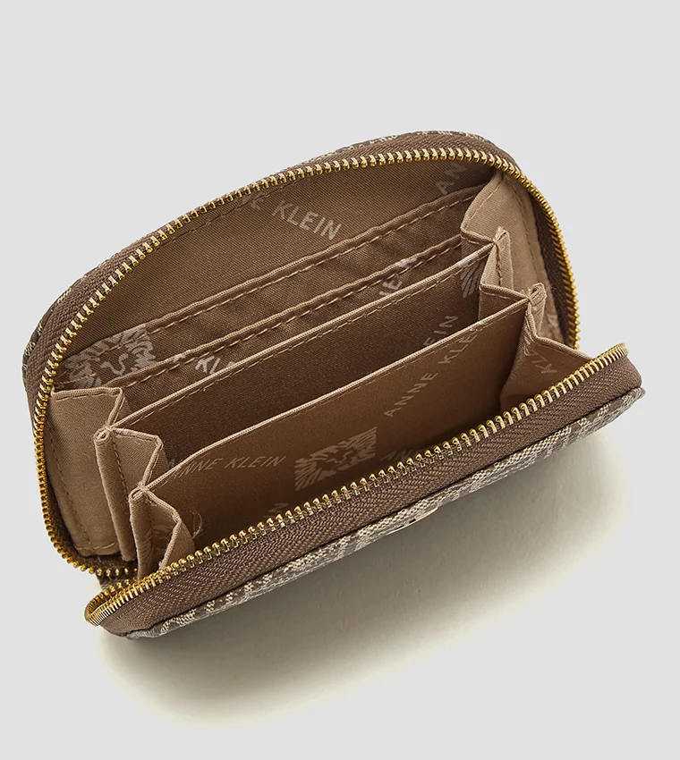ANNE KLEIN  Anne Klein Patterned Zip-around Card Holder for Women | Best Price UAE